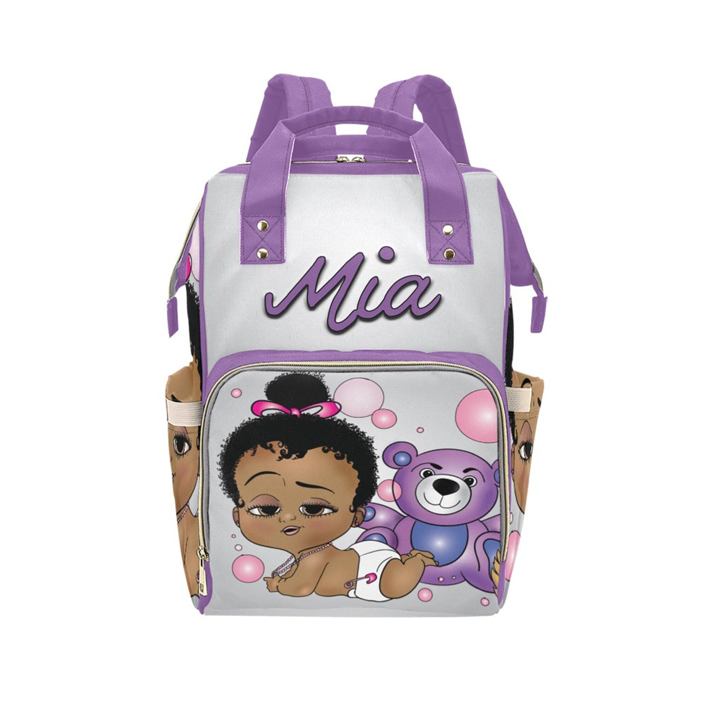 Personalized Baby Girl Blanket/ fleece Blanket/ Custom Name Blanket/ Newborn Baby Girl/ Baby Shower Gift/ African American Baby Girl