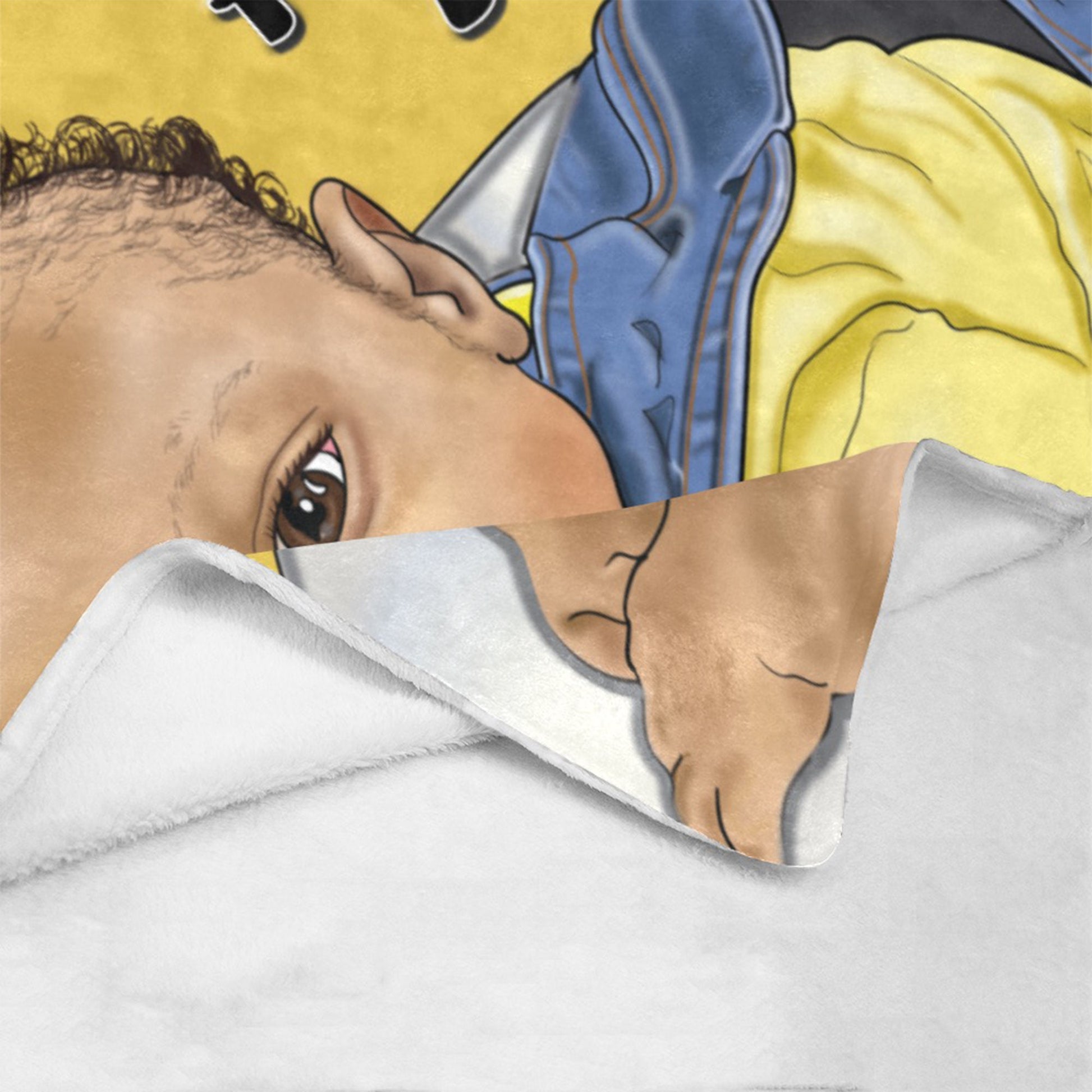 Personalized Baby Unisex Blanket/ fleece Blanket/ Custom Name Blanket/ Newborn Baby Girl/ Baby Shower Gift/ African American Baby Girl