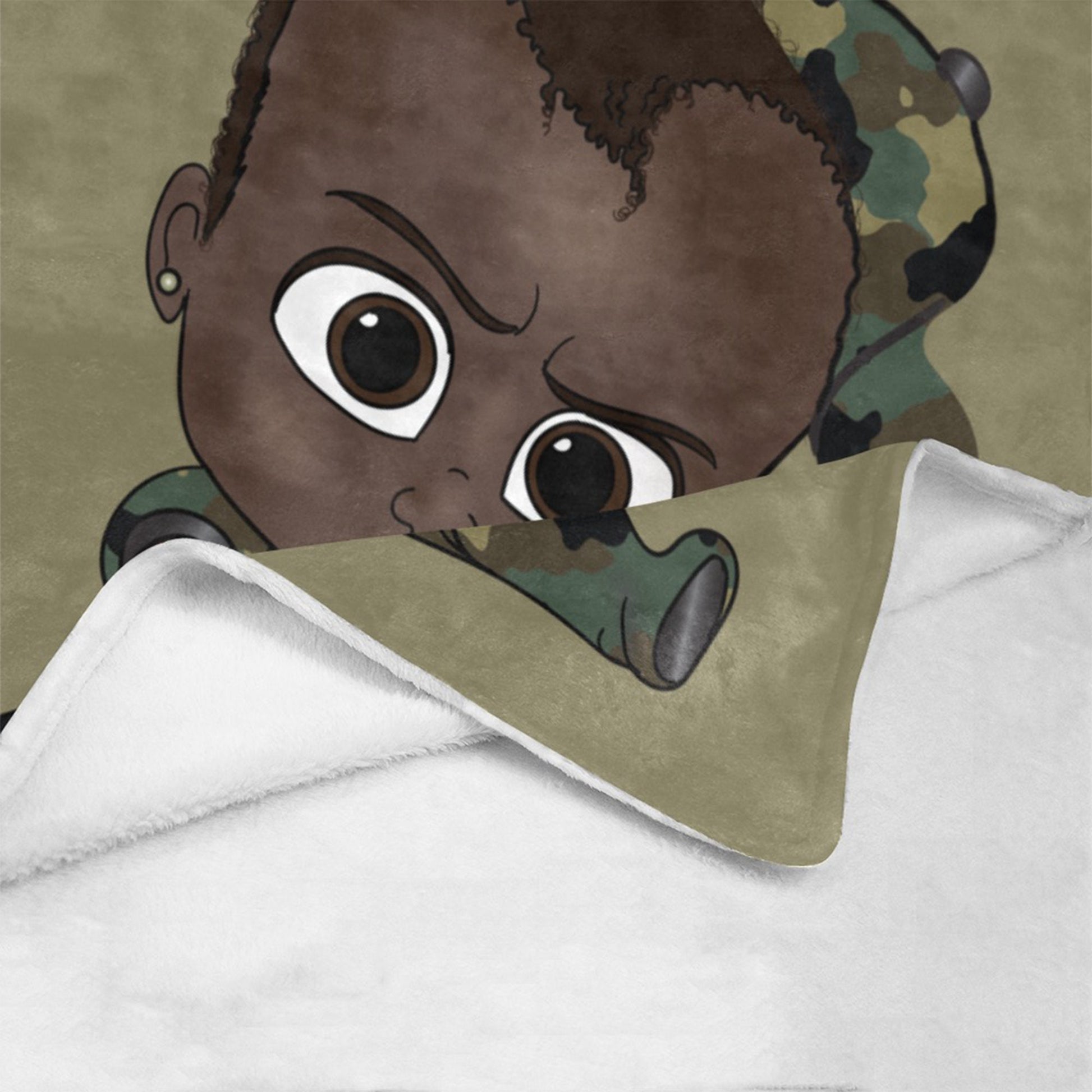 Personalized Baby Boyl Blanket/ fleece Blanket/ Custom Name Blanket/ Newborn Baby Boy/ Baby Shower Gift/ African American Baby Boy