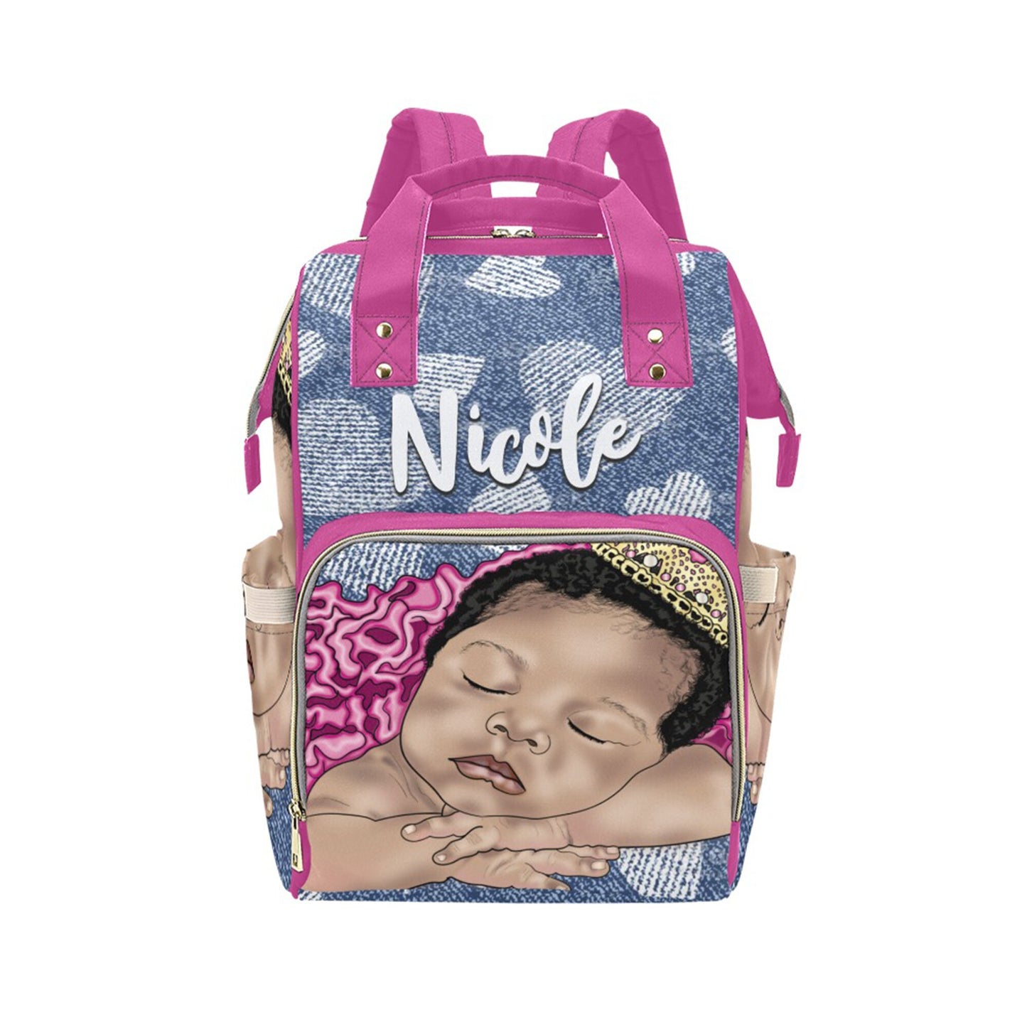 Personalized Baby Girl Blanket/Little Princess/ Custom Name Blanket/ Newborn Baby Girl/ Baby Shower Gift/ African American Baby Girl