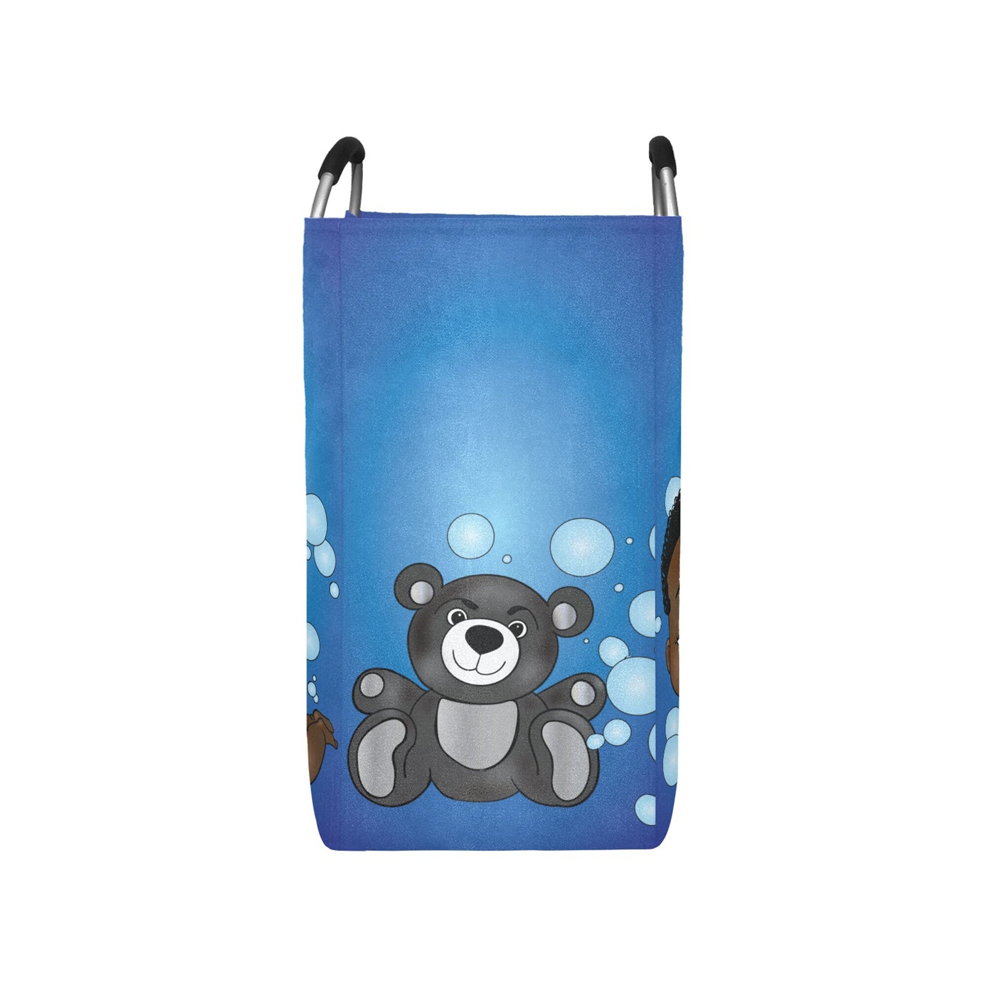 Afro Personalized Baby Hamper/ Laundry Bag/ African American Baby Boy Laundry Basket/ Storage Basket/ Baby Shower Gift