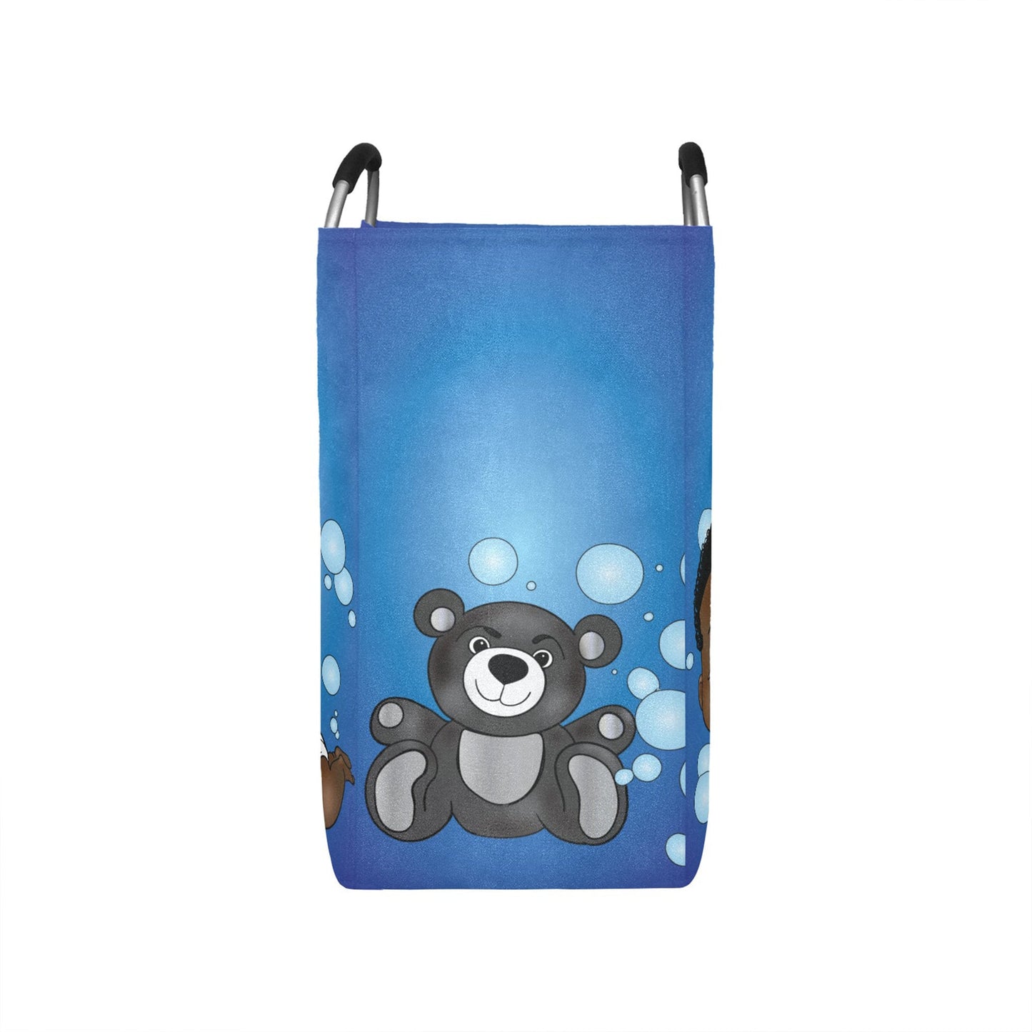 Afro Personalized Baby Hamper/ Laundry Bag/ African American Baby Boy Laundry Basket/ Storage Basket/ Baby Shower Gift