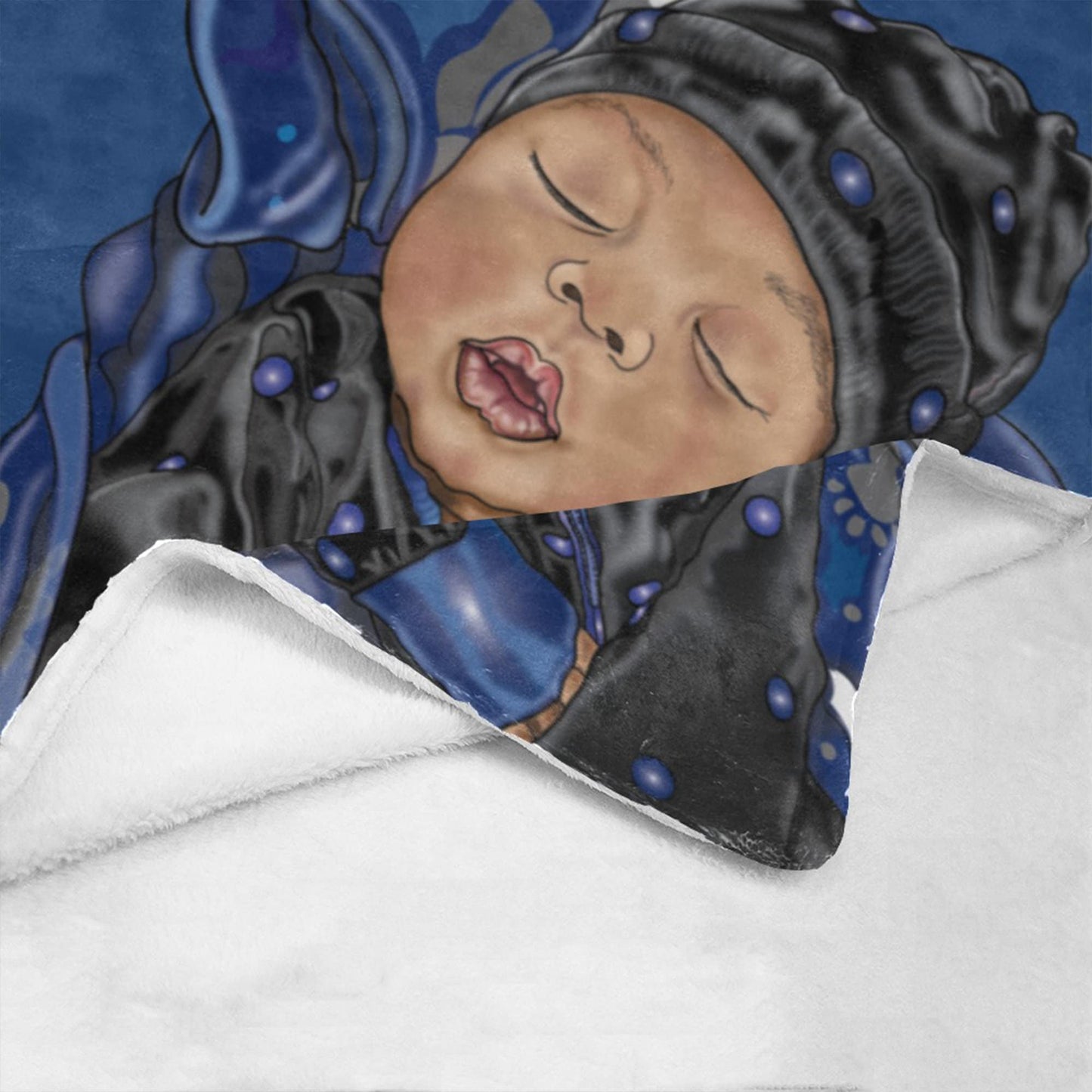 Personalized Baby Boy Blanket/ fleece Blanket/ Custom Name Blanket/ Newborn Baby Boy/ Baby Shower Gift/ African American Baby Boy