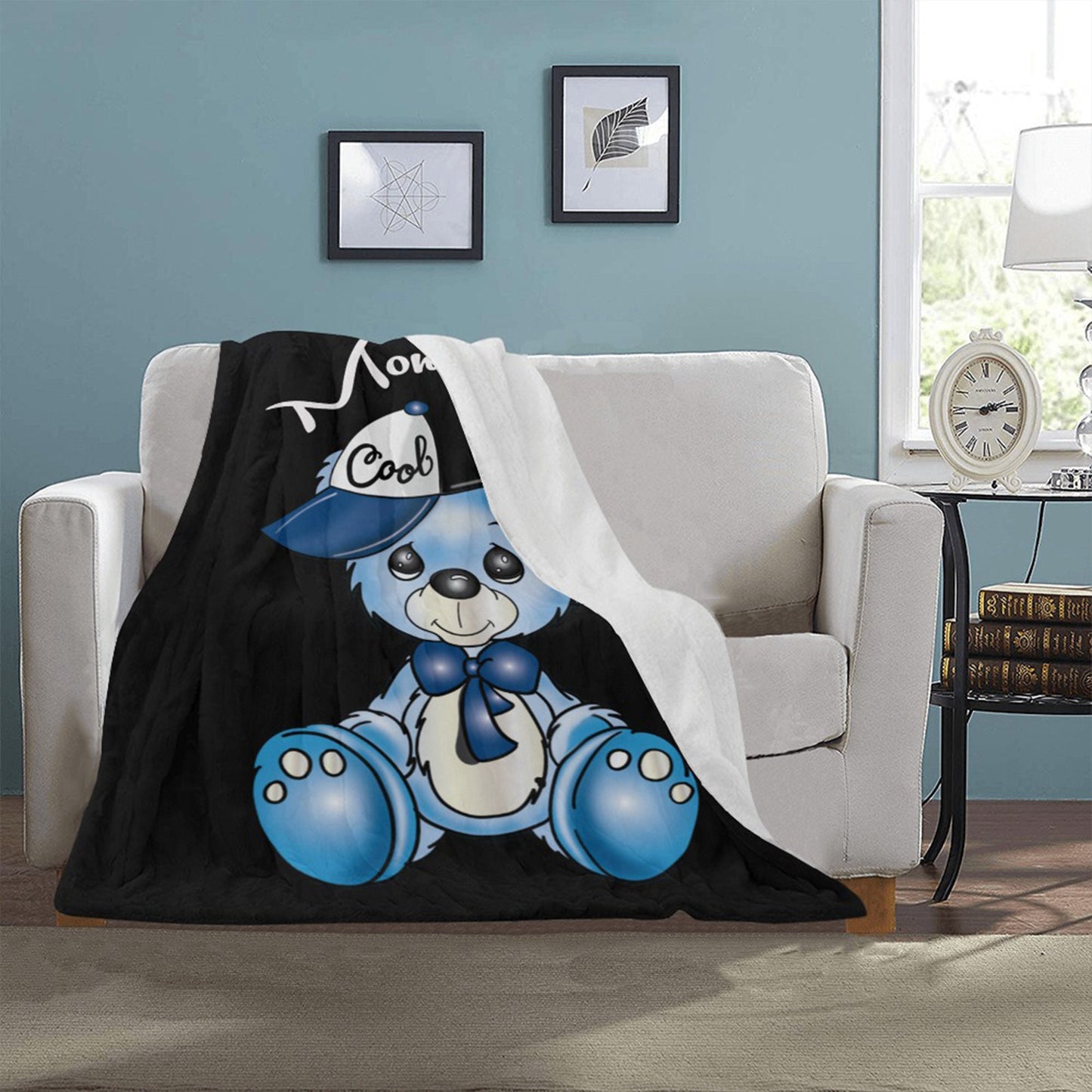 Personalized Baby Boy Blanket/ fleece Blanket/ Custom Name Blanket/ Newborn Baby Boy/ Baby Shower Gift/ African American Baby Boy