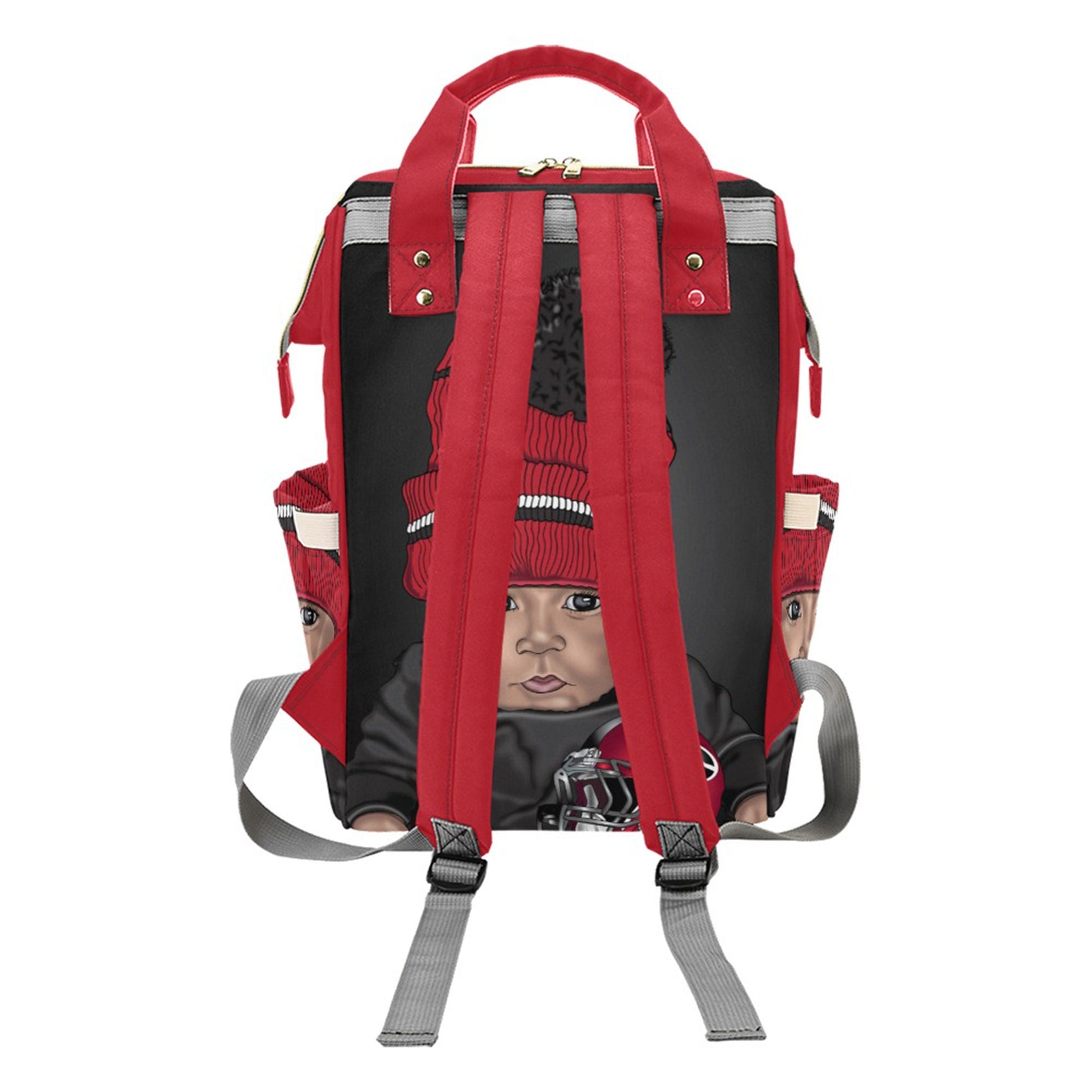 Personalized Baby Bag/ Diaper Bag/ African American Baby Boy Backpack/ Clothing Bottles Bag/ Baby Shower Gift