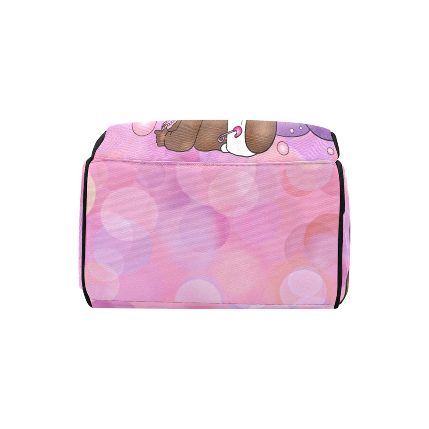 Afro Personalized Baby Bag/ Diaper Bag/ African American Baby Girl Backpack/ Clothing Bottles Bag/ Baby Shower Gift