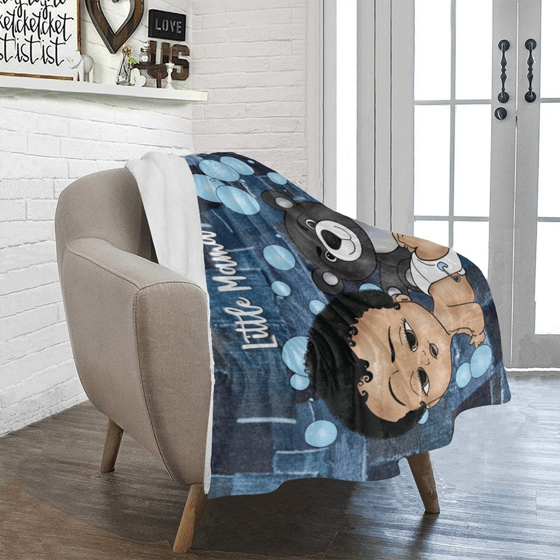 Personalized Baby Boy Blanket/ fleece Blanket/ Custom Name Blanket/ Newborn Baby Boy/ Baby Shower Gift/ Baby Boy