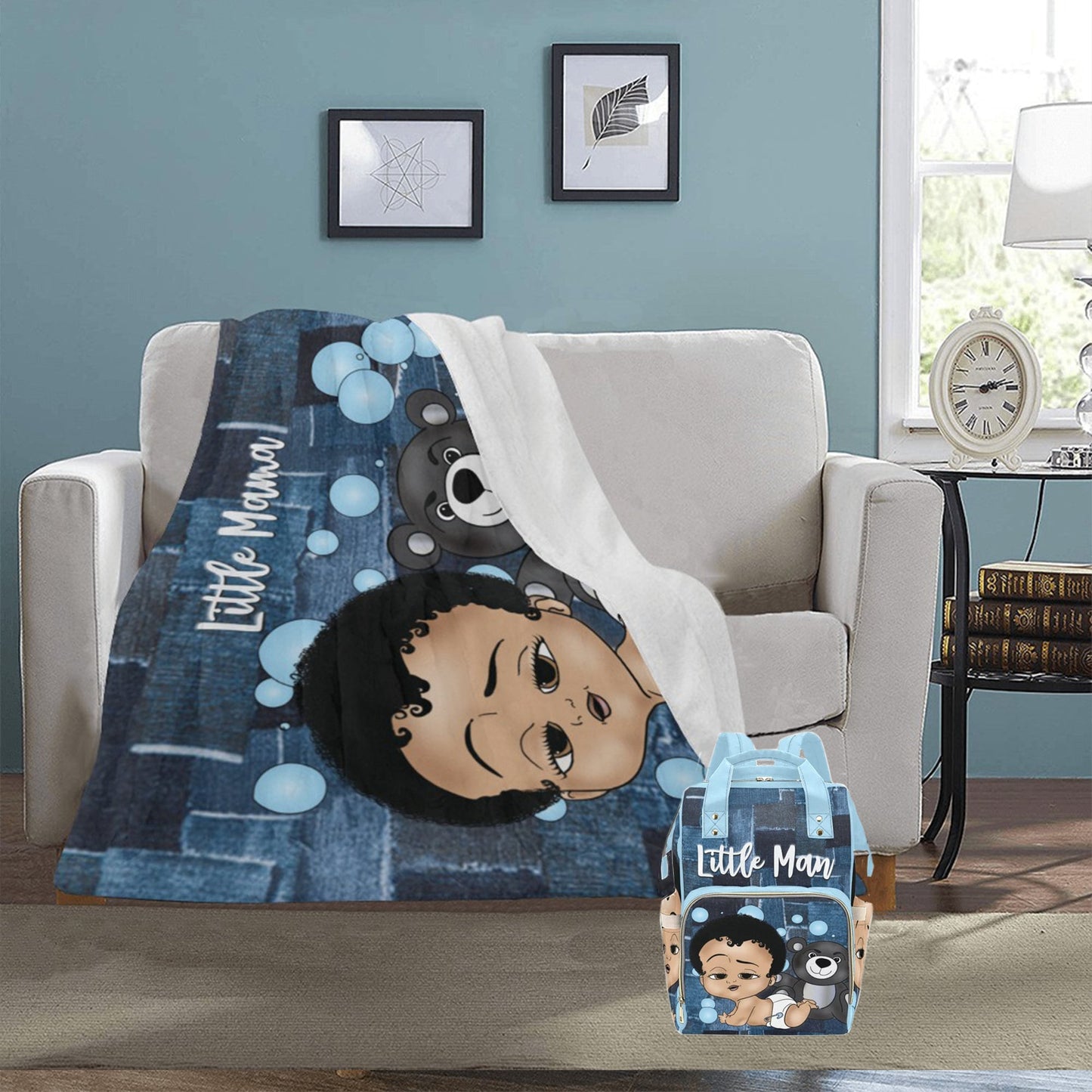 Personalized Baby Boy Blanket/ fleece Blanket/ Custom Name Blanket/ Newborn Baby Boy/ Baby Shower Gift/ Baby Boy