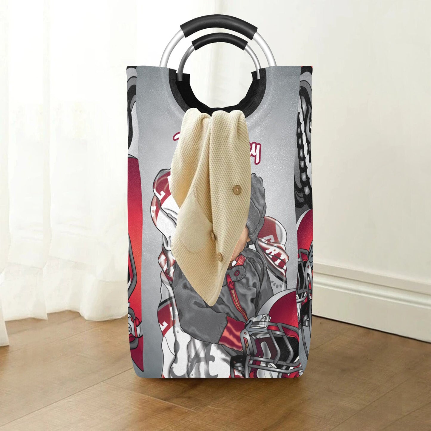 Personalized Baby Hamper/ Laundry Bag/Sports Baby Boy Laundry Basket/ Storage Basket/ Baby Shower Gift