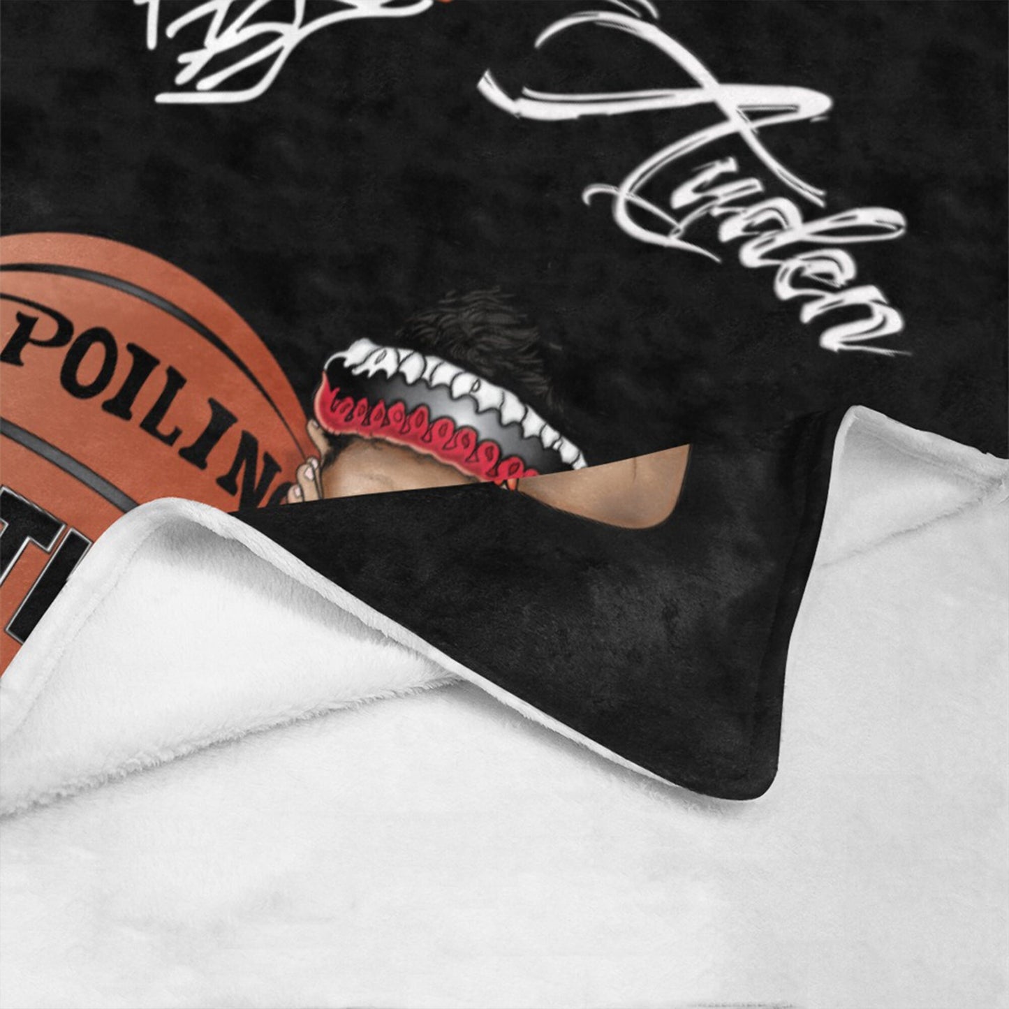 Personalized Sports Baby Boy Blanket/ fleece Blanket/ Custom Name Blanket/ Newborn Baby Boy/ Baby Shower Gift/ African American Baby Boy