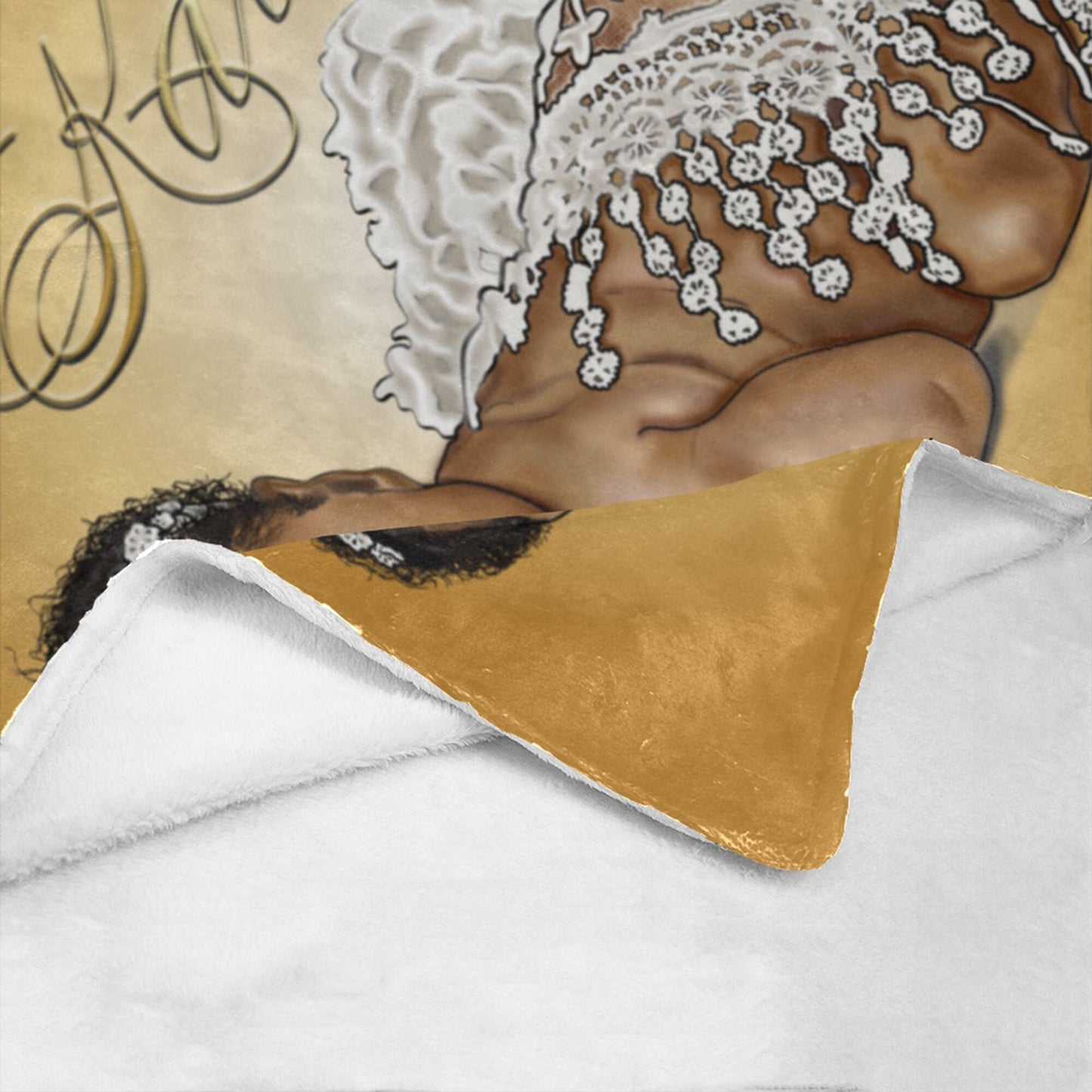 Personalized Baby Girl Blanket/Little Princess/ Custom Name Blanket/ Newborn Baby Girl/ Baby Shower Gift/ African American Baby Girl