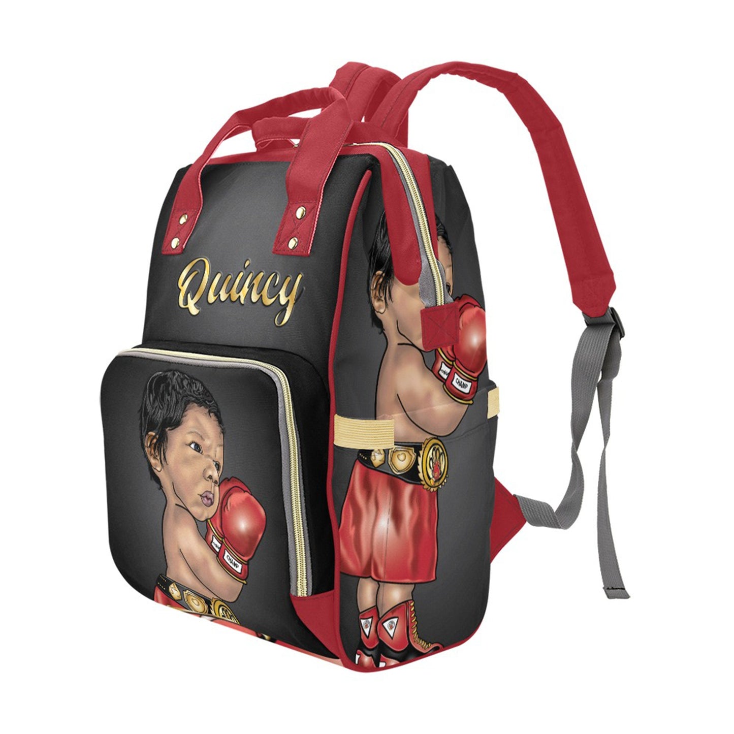 Create Your Own Personalized Baby Bag/ Diaper Bag/ Little Boxing Prince Get Your Own Babies Portrait From Your Photo