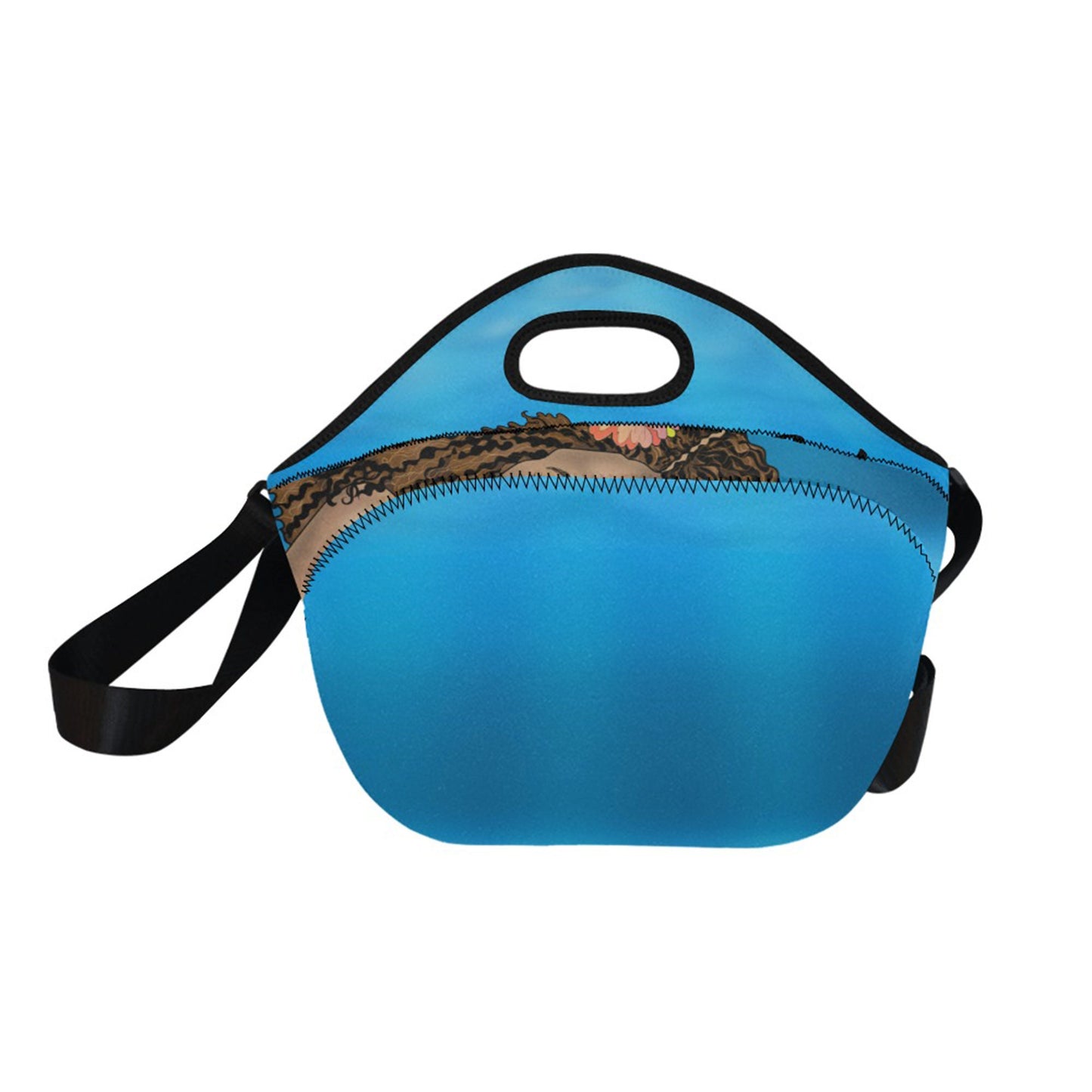 Afro Personalized Melanin Beauty  Lunch Bag Waterproof Insulated Custom Lunch Tote For Adults, Schools, Work, Picnic, Back-to-school