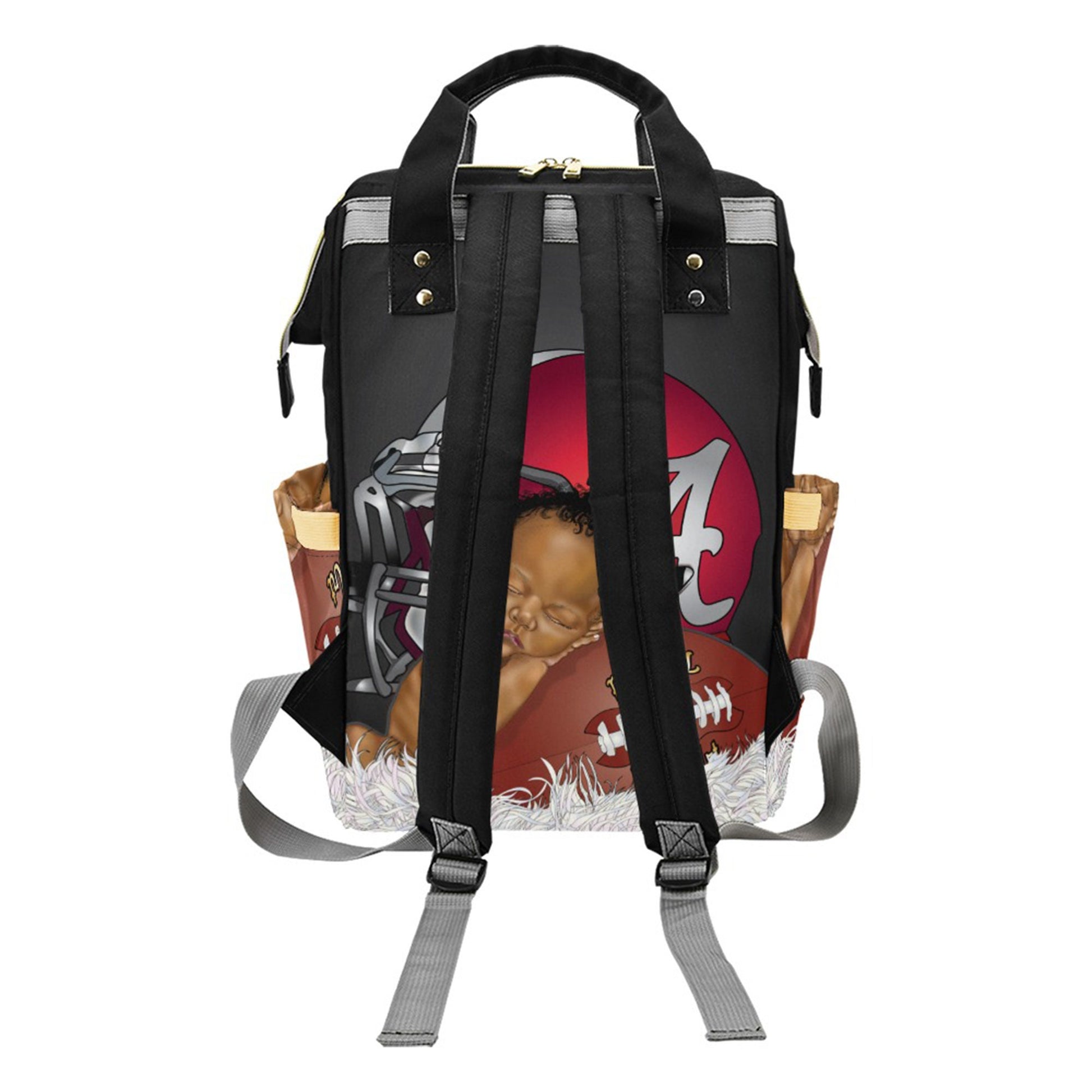 PERSONALIZED sport Diaper Bag Knapsack Set /clothing bag/Name Embroidered Bottle warmer Pouch for infant /Baby Bag /Baby Gift