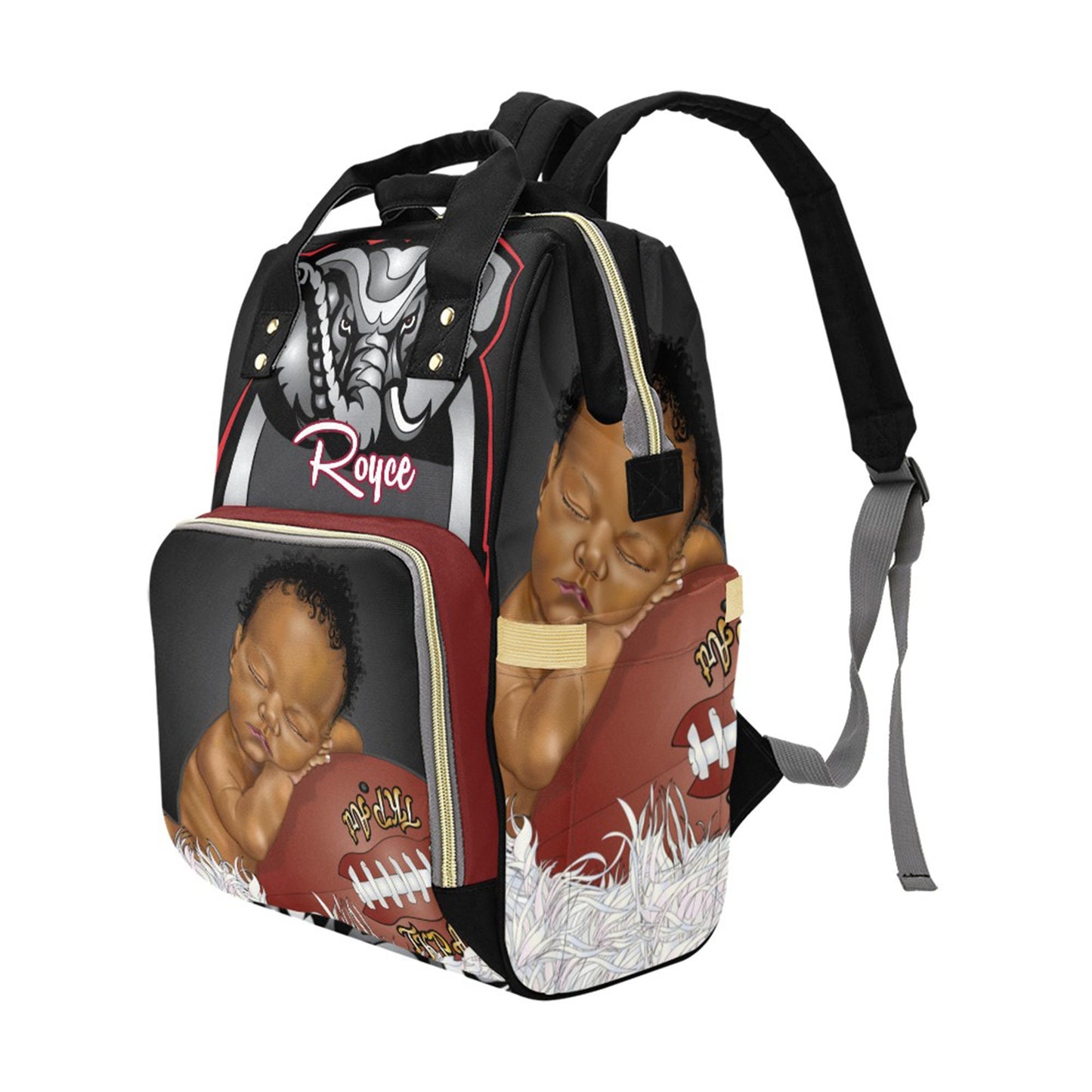 PERSONALIZED sport Diaper Bag Knapsack Set /clothing bag/Name Embroidered Bottle warmer Pouch for infant /Baby Bag /Baby Gift