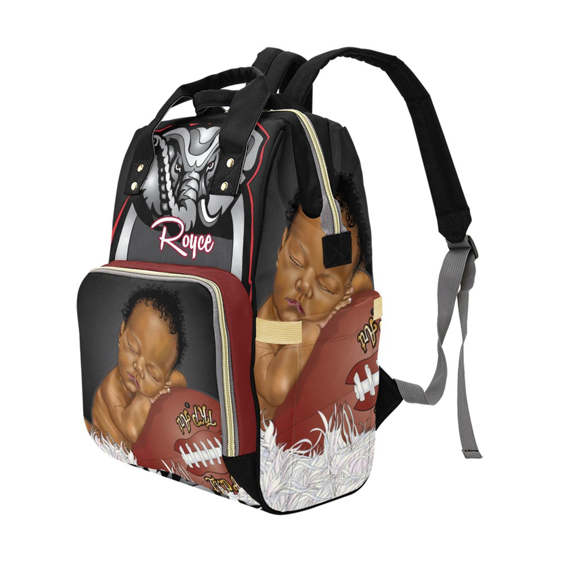 PERSONALIZED sport Diaper Bag Knapsack Set /clothing bag/Name Embroidered Bottle warmer Pouch for infant /Baby Bag /Baby Gift