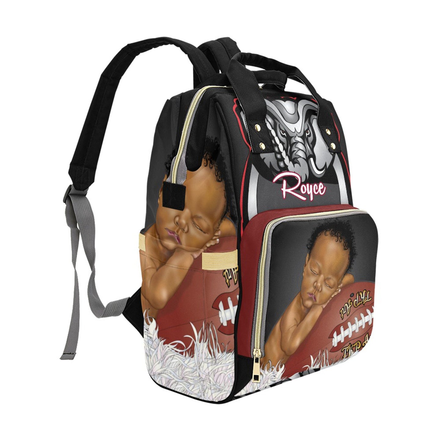 PERSONALIZED sport Diaper Bag Knapsack Set /clothing bag/Name Embroidered Bottle warmer Pouch for infant /Baby Bag /Baby Gift