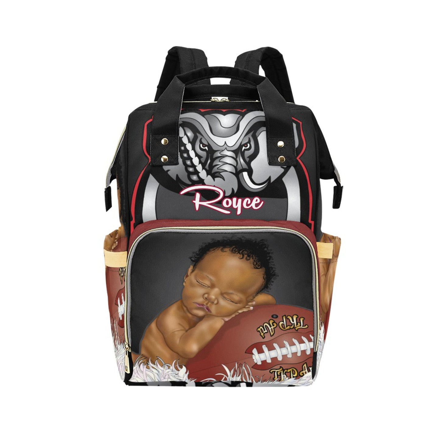 PERSONALIZED sport Diaper Bag Knapsack Set /clothing bag/Name Embroidered Bottle warmer Pouch for infant /Baby Bag /Baby Gift