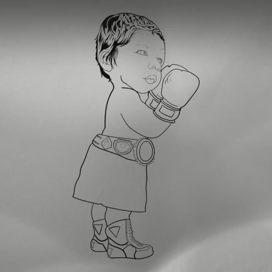 Create Your Own Personalized Baby Bag/ Diaper Bag/ Little Boxing Prince Get Your Own Babies Portrait From Your Photo