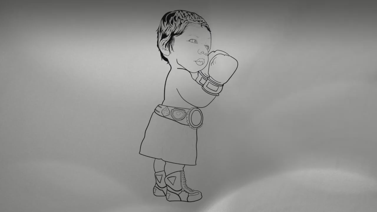 Create Your Own Personalized Baby Bag/ Diaper Bag/ Little Boxing Prince Get Your Own Babies Portrait From Your Photo